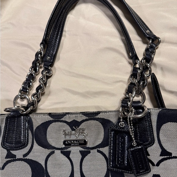 Coach Black and Gray Tote - Picture 5 of 10